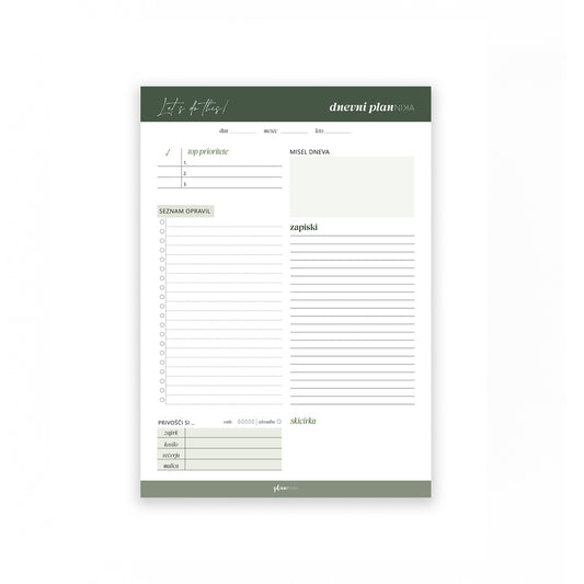 NAMIZNI PLANER  "DNEVNI"